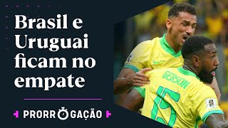 GERSON MARCA GOLAÇO MAS BRASIL EMPATA COM O URUGUAI EM MAIS UM JOGO COM VAIAS PARA A SELEÇÃO [upl. by Meagan87]