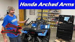 Installing Lower Arched Control Arms on Honda Rancher DCT or Rubicon IRS [upl. by Yecies]