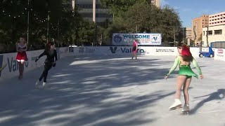 Ice skating rink returns to downtown San Antonio this weekend [upl. by Llerrud]