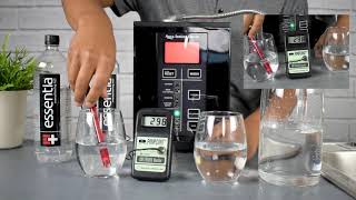 Essentia Alkaline Bottled Water Review  Test pH ORP and Hydrogen  Aqua Ionizer Comparison [upl. by Kreit]