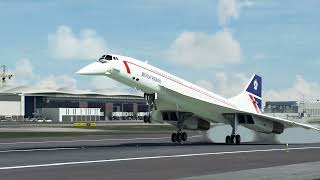 MSFS  Concorde  Take Off amp Landing [upl. by Rebme]