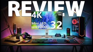 INNOCN 32M2V 32 Inch Mini LED 4K UHD Gaming Monitor ✅ Review [upl. by Placeeda]