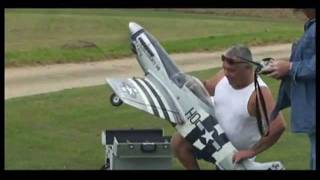 RC PLANE CRASH  P51D MUSTANG UNDERPOWERED HARD LANDING  BARRIE [upl. by Lezah]