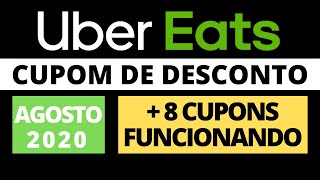 CUPOM DE DESCONTO UBER EATS AGOSTO 2020  8 CUPONS FUNCIONANDO [upl. by Orips]