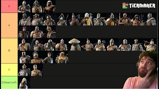 My For Honor Tier List 2024 [upl. by Nere191]