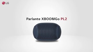 Parlante Bluetooth LG XBOOM Go PL2  Diseño moderno para disfrutar de un sonido premium [upl. by Nwahsram]