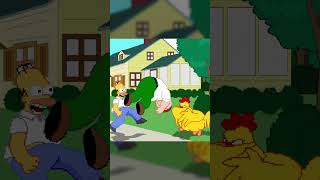 Homer kicks Peter offscreen shorts familyguy thesimpsons [upl. by Ttej]