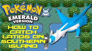 Pokemon Emerald How to Catch Latios Using Southern Island and Gameshark Code [upl. by Latona]