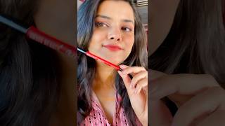 Swiss beauty lip liner swatch  orange red shortsyoutube swissbeautylipliner makeup shortvideo [upl. by Avenej]