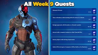 Fortnite All Week 9 Season Quests Guide  Chapter 3 Season 1 [upl. by Lasonde]