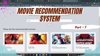 Deploy machine learning project using flask  Movie Recommender system  Deploy ML project  ML [upl. by Maddy]