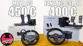 ¿Cuál debería ser tu primer volante Direct Drive Fanatec CSL DD vs Moza R3 [upl. by Pelagias]