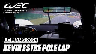 Onboard lap Pole Kevin Estre Porsche Penske Motorsport I 2024 24 Hours of Le Mans I FIA WEC [upl. by Schnur]