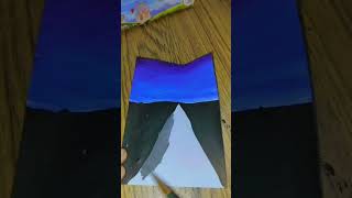 Evening painting 🎨 shorts colors drawing art viralvideo [upl. by Alfeus285]