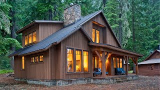 Cabin House Ideas  2 Storey Wooden House Design [upl. by Child]