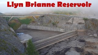 Llyn Brianne Dam amp Reservoir during the August 2018 drought using a Glidecam HD2000 Steadycam [upl. by Nage]