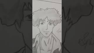 Spike Spiegel from😊 cowboybebop drawing animeart art sketch animestyle [upl. by Anoyet]