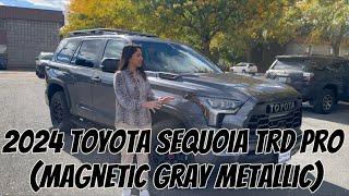 2024 Toyota Sequoia TRD Pro Magnetic Gray Metallic [upl. by Nitsud556]