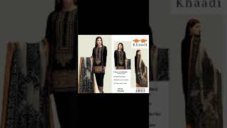 Elegant Black Khaddi Khaddar Suit with Wool Shawl  Code 128 [upl. by Eiramyma]