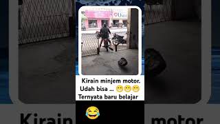 Minjem kirain udah bisa  funnyvideo nabrakmobil ngakak [upl. by Friede]