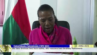 NY VAOVAO LIVE DU 14 JUIN 2023 BY TV PLUS MADAGASCAR [upl. by Sirotek]