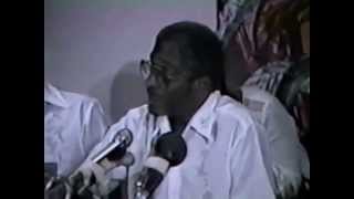 LFSB Last Press Conference to the Caribbean Media 1985 [upl. by Lanti]