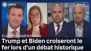 Panel américain  premier affrontement entre Donald Trump et Joe Biden [upl. by Faubert510]