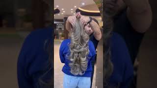 Light ash brown hair color by sahilalihairartist haircare haircut hairdye haircolorist [upl. by Treiber]