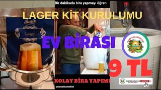 Evde bira  maliyeti 9 TL  Lager kit kurdum [upl. by Kilby]