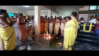 Purnahuti Of Rudra Homa at Banavara Vedike23724 [upl. by Tulley]