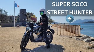 Nouvelle Super Soco TS Street Hunter  une vraie moto de route 50cc [upl. by Bolt]