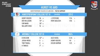 Hurstpierpoint College 1st XI v Ardingly College 1st XI [upl. by Manya]