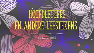 Hoofdletters en leestekens [upl. by Kilroy]