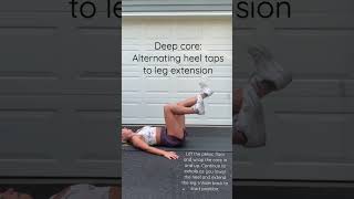 Deep core alternating heel taps to leg extensions [upl. by Etnomed139]