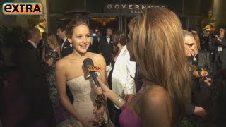 Jennifer Lawrence on Oscars Trip Hugh Jackman Touched Me [upl. by Nole]