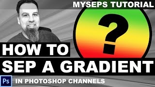 How to color separate a gradient in Photoshop channels for screen printing [upl. by Garson]