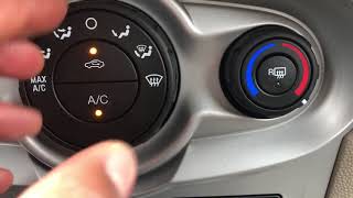 FORD FIESTA Defrosters settings – how to turn onoff [upl. by Yeltsew784]