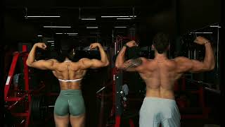 Men vs Women biceps  Back body muscles and beauty fbb bodybuilder biceps [upl. by Signe647]