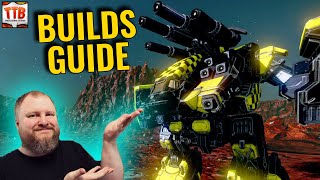 Tons of STRONG builds for Stone Rhino Mechs  Mechwarrior Online [upl. by Yrevi]