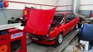 BMW E30 M20B27 Turbo Dyno Run Brintech Customs [upl. by Nyral]