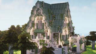 minecraft je 1122 build  🍃 part 1 cottagecore mini mansion  miniaturia amp cocricot mod [upl. by Sellers976]