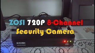 ZOSI 720P 8 Channel Home Security Camera System Review [upl. by Cirdes]