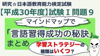 【平成３０年度 試験Ⅰ問題９・言語習得成功の秘訣】日本語教育能力検定試験まとめ [upl. by Noam]