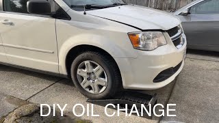 Dodge Caravan Oil Change 36L Pentastar V6 [upl. by Rodama]