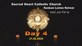 Konkani Lenten Retreat Day 4 at SHC Bahrain 21Feb24 by Fr Anil Kiran Fernandes SVD amp Br Prakash [upl. by Milissent]