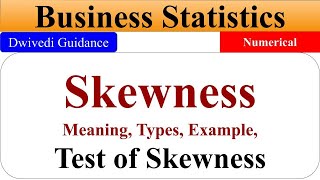 Skewness in Statistics Skewness of Frequency skewness meaning test of skewness business stats [upl. by Budge]