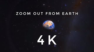 Zooming out from Earth 4K [upl. by Alenoel]