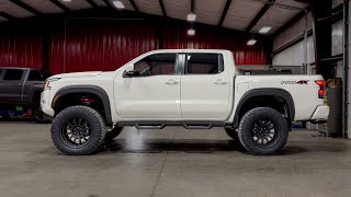 2024 Nissan Frontier pro4x with 6quot Rough Country lift on 34s [upl. by Teplica]