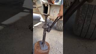 Car lifting by Lever mechanism learning mechanical science technology automobile [upl. by Aihtenak]