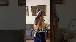 Easy hairstyles  long hair styles  hair scarf tutorial  hair tutorial longhair [upl. by Simpkins]